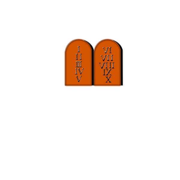SVG Ten Commandments vector clip art