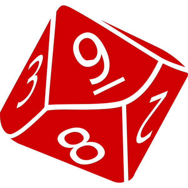 SVG Ten-sided dice