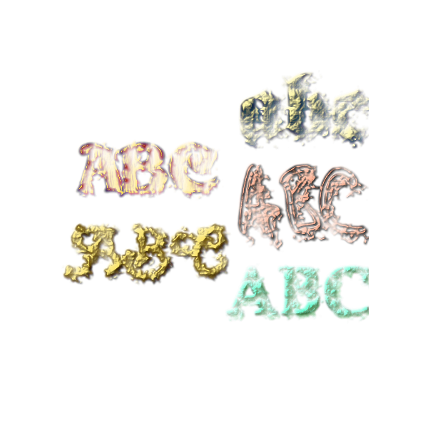 SVG Ten Text Textures