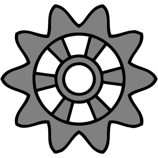 SVG Ten tooth gear