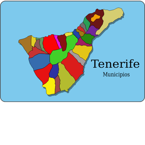 SVG Tenerife map