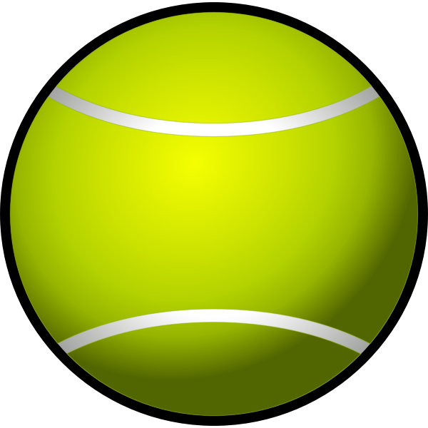 SVG Tennis ball clip art vector image