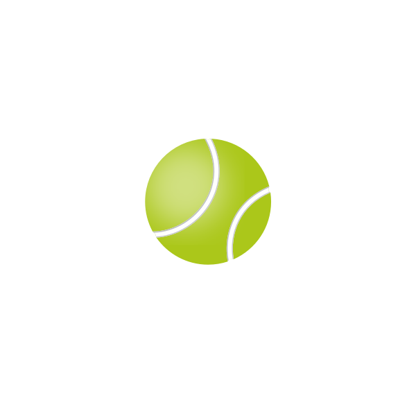 SVG Tennis ball vector image