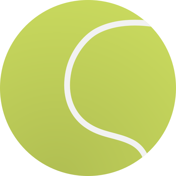 SVG Tennis ball vector image