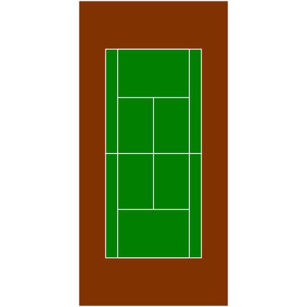 SVG Tennis court vector illustration