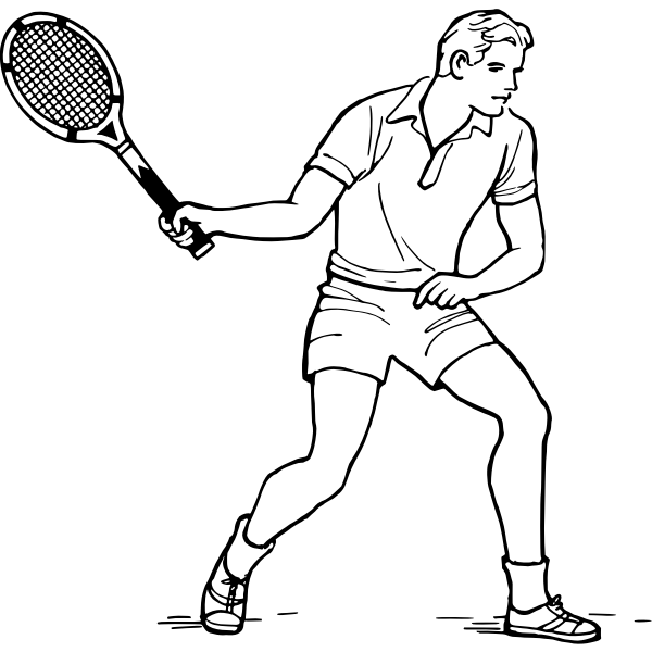SVG Tennis player