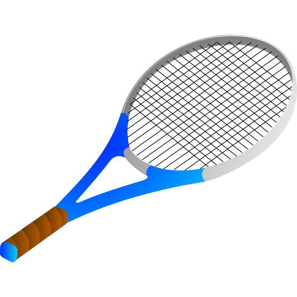 SVG Tennis racket vector image