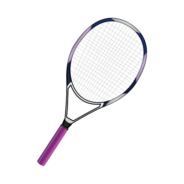 SVG Tennis racquet vector image