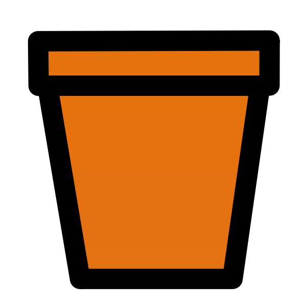 SVG Terra cotta pot