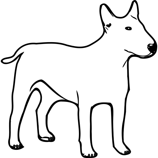 SVG Terrier cartoon vector clip art