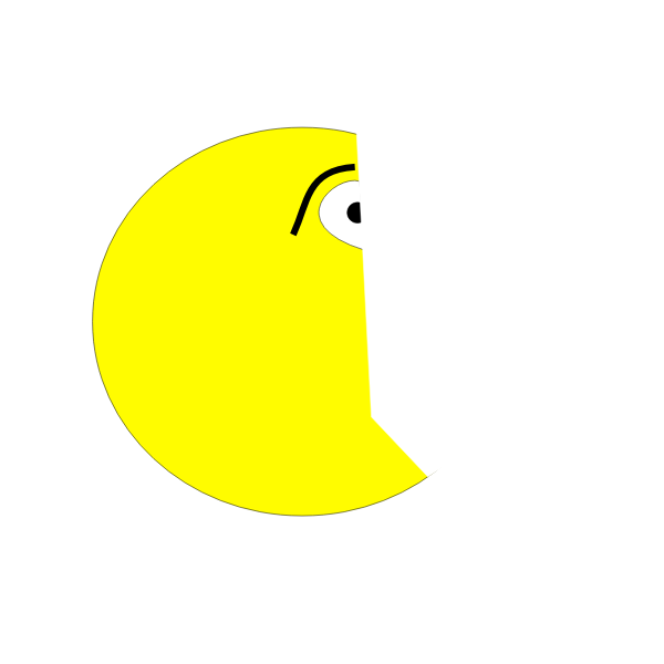 SVG Terrified Pacman