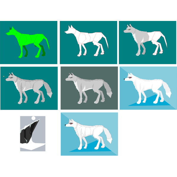 SVG test frost mountains