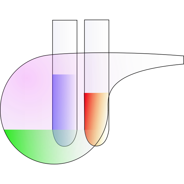 SVG test tubes and retorta