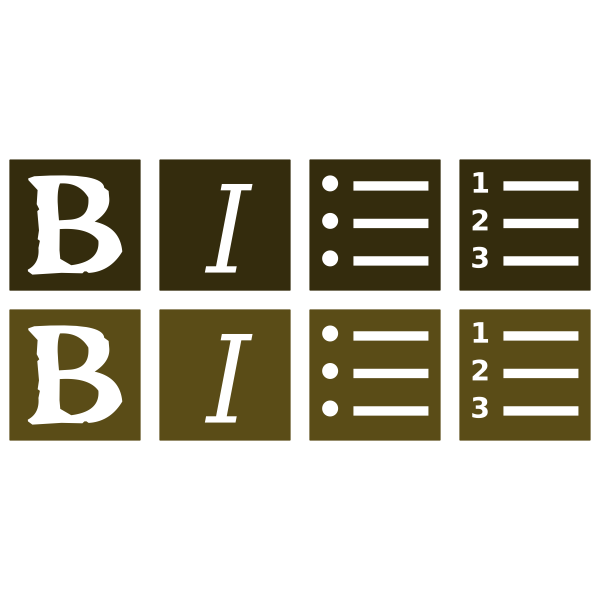 SVG Text Edit Buttons