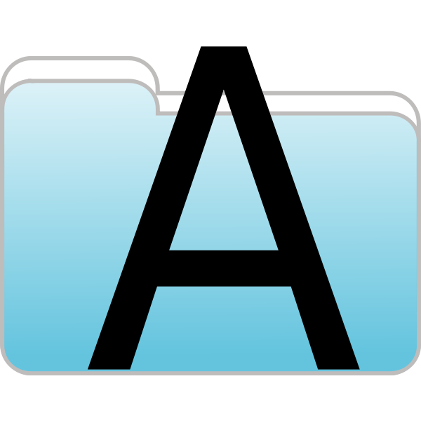 SVG Text folder icon vector image