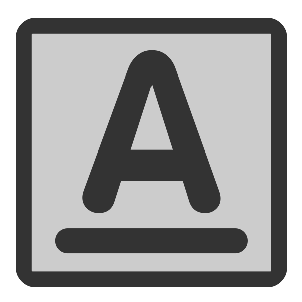 SVG Text underline icon