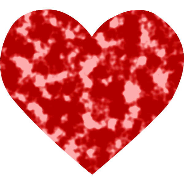 SVG Textured Heart