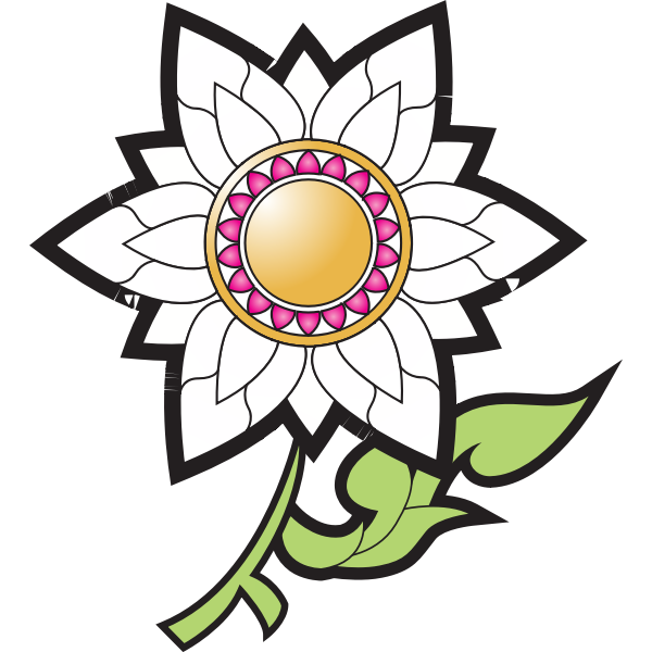 SVG Thai flower