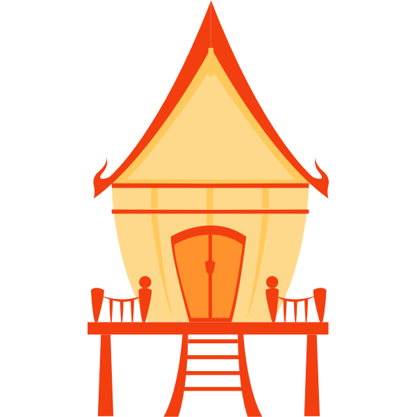 SVG Thai traditional house