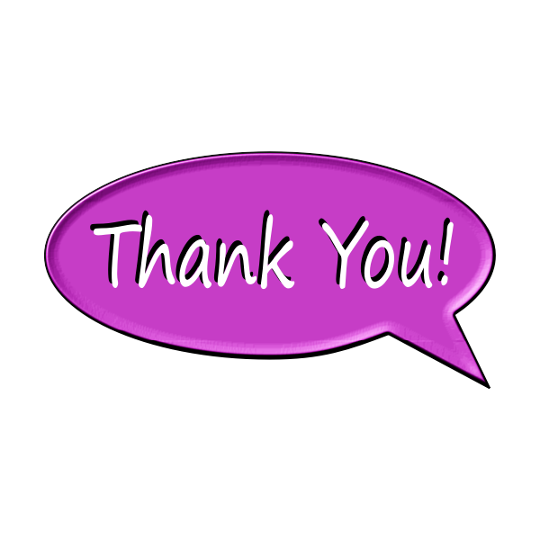 SVG Thank you bubble