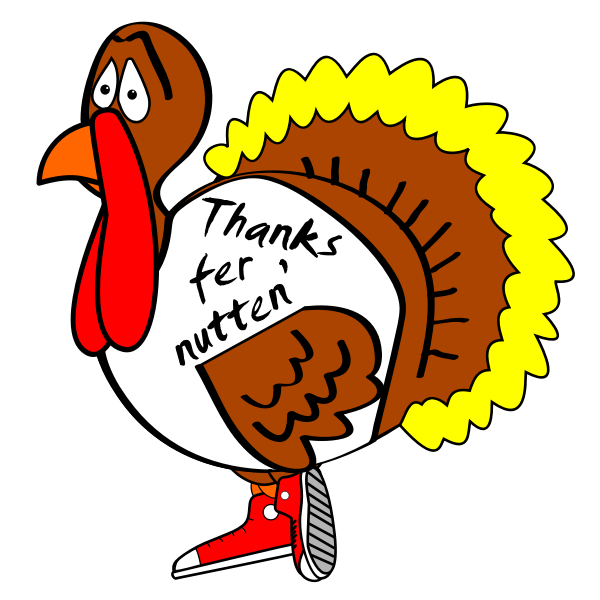 SVG Thanks fer nutten poster vector drawing
