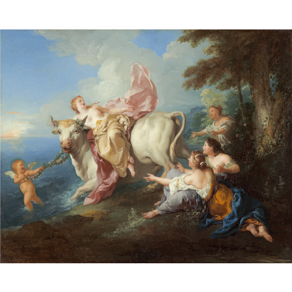 SVG The Abduction of Europa Jean Francois de Troy