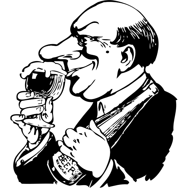 SVG The beer snob vector