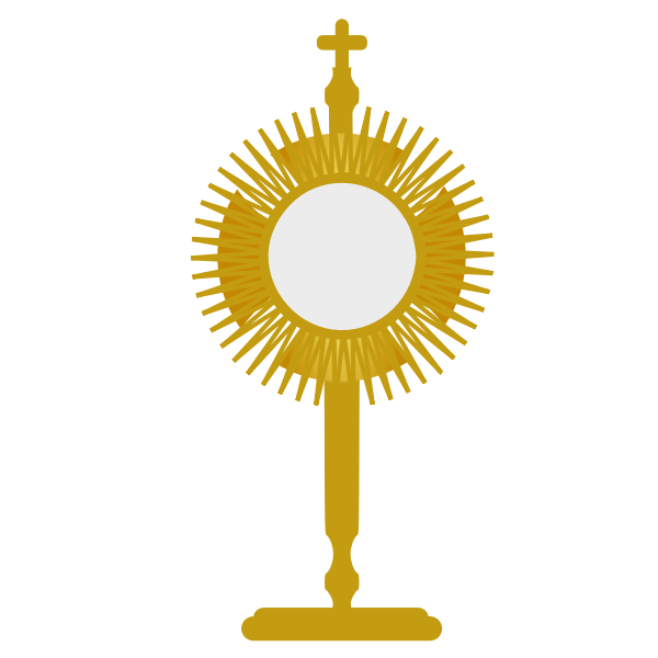 SVG The Blessed Sacrament vector illustration