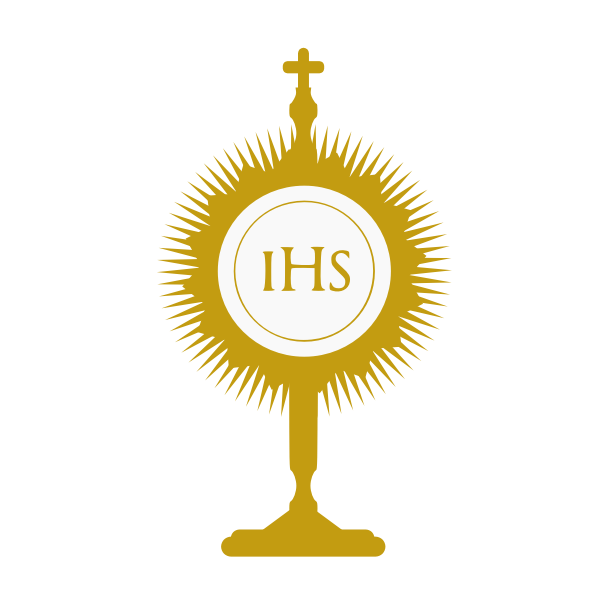 SVG The Blessed Sacrament vector image