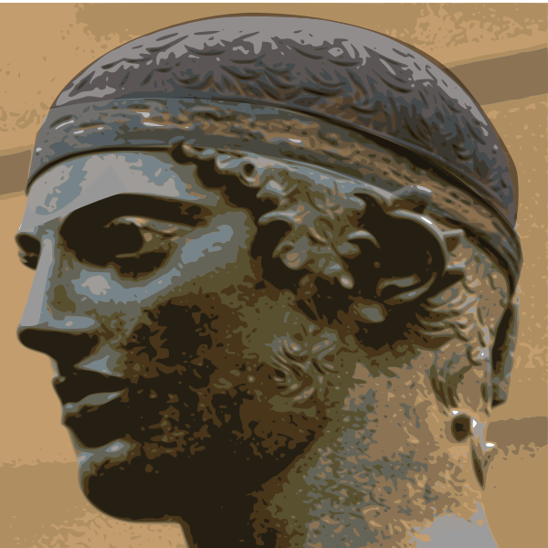 SVG The Charioteer of Delphi vector image