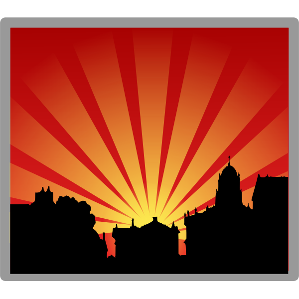 SVG The Charm of Oxford with sunset