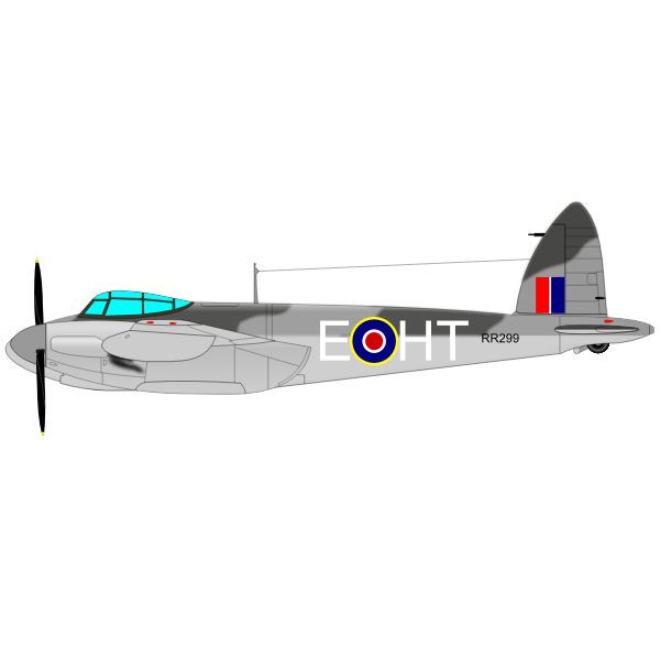 SVG The de Havilland Mosquito vector drawing