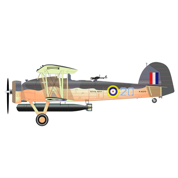 SVG The Fairey Swordfish MK1 vector clip art