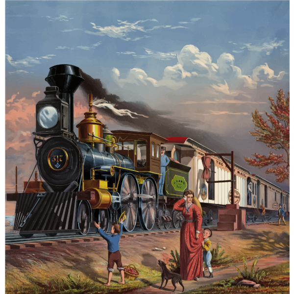 SVG The Fast Mail Train