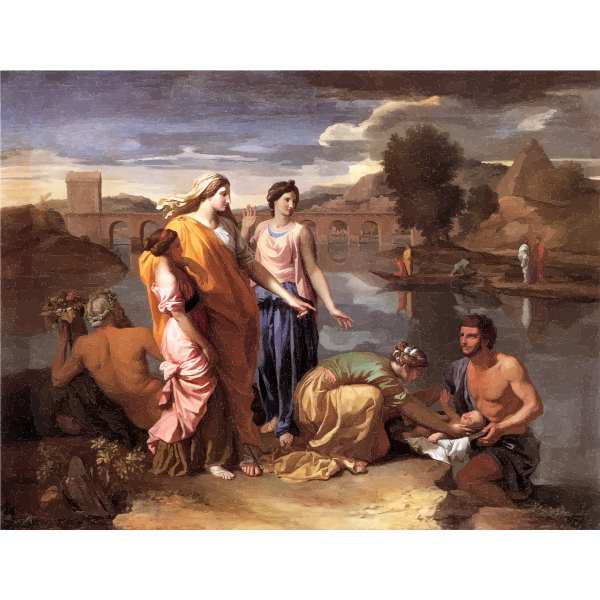SVG The Finding of Moses Nicolas Poussin