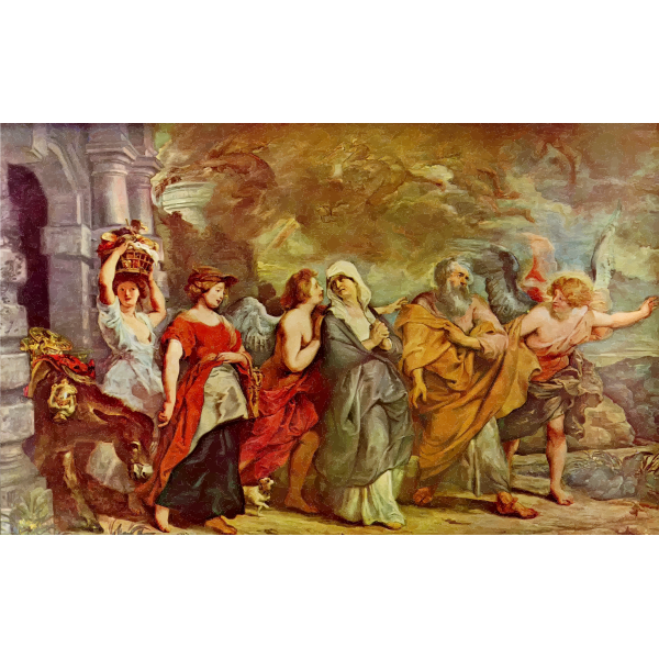 SVG The Flight Of Lot Peter By Paul Rubens