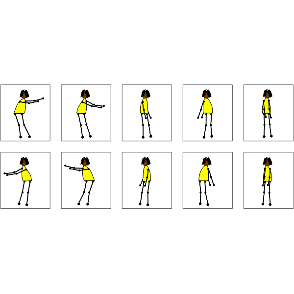 SVG The Floss Animated Sprite Sheet