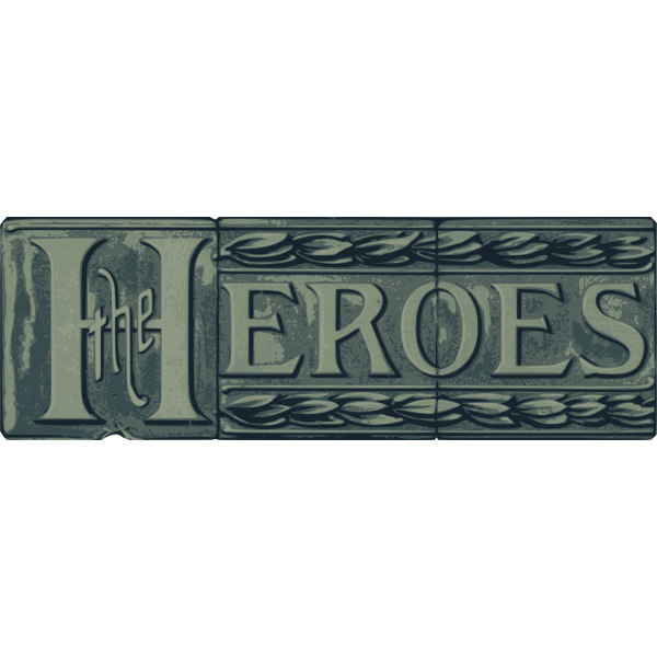 SVG The Heroes - block title