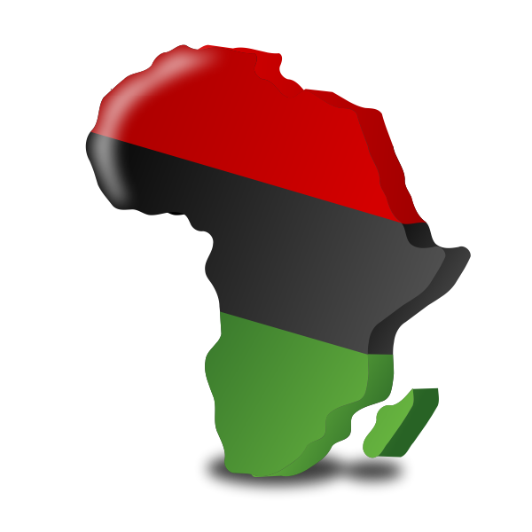 SVG The Pan-African flag vector graphics