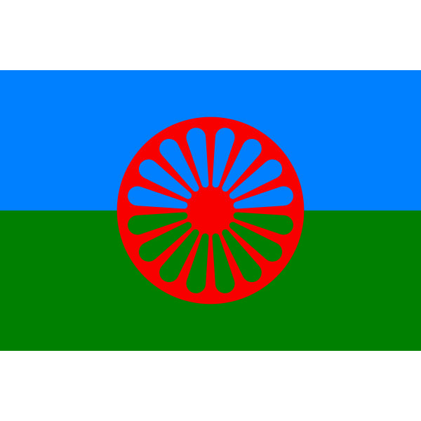 SVG The Romani flag vector clip art