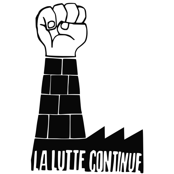 SVG The struggle continues poster vector image