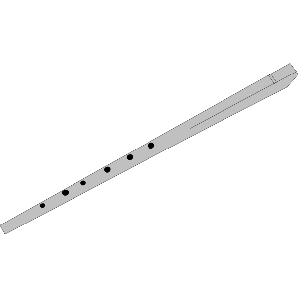 SVG The tin whistle vector drawing