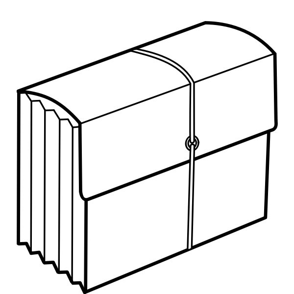 SVG Thick folder with documents
