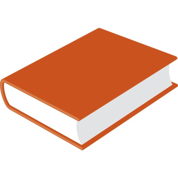 SVG Thick red book vector illustration