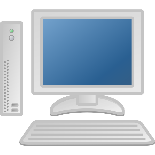 SVG Thin desktop computer vector image