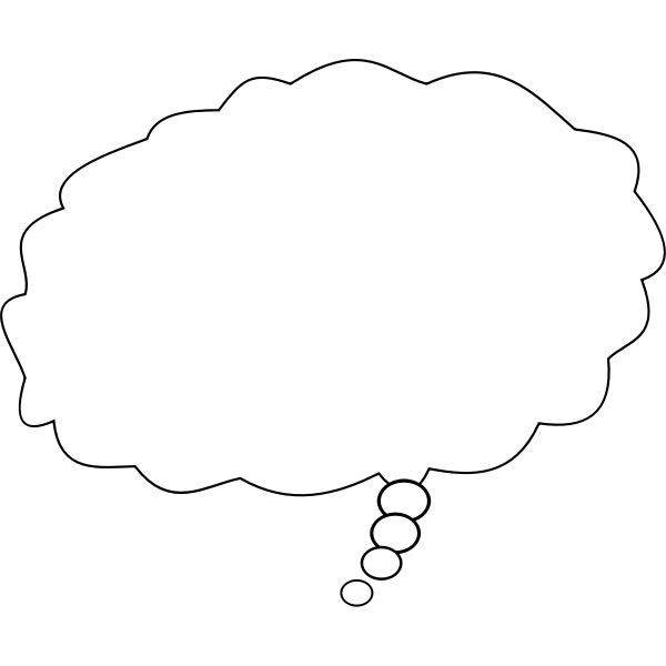 SVG Thought balloon