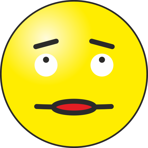 SVG Thoughtful emoticon icon