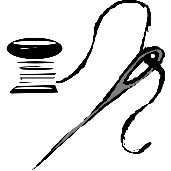 SVG Thread and needle