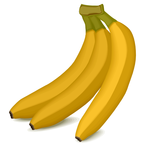 SVG Three bananas