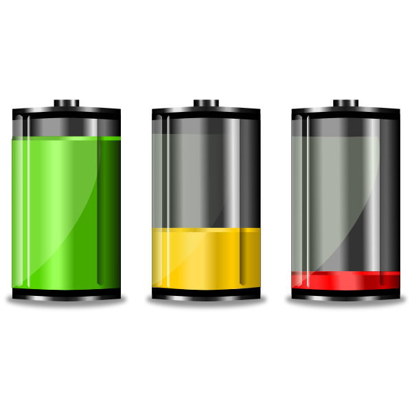 SVG Three battery levels